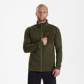 Sarek Strickjacke Olive Night melange