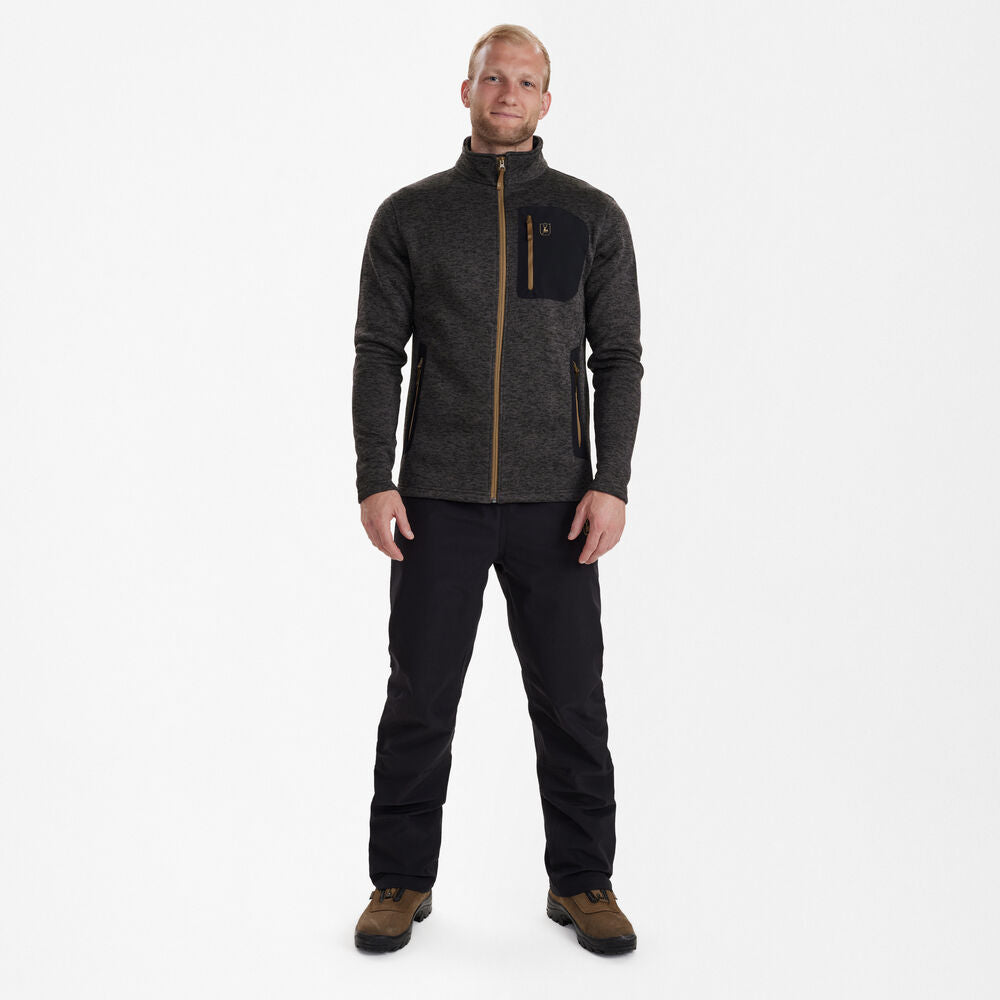 Sarek Strickjacke Dark Grey melange