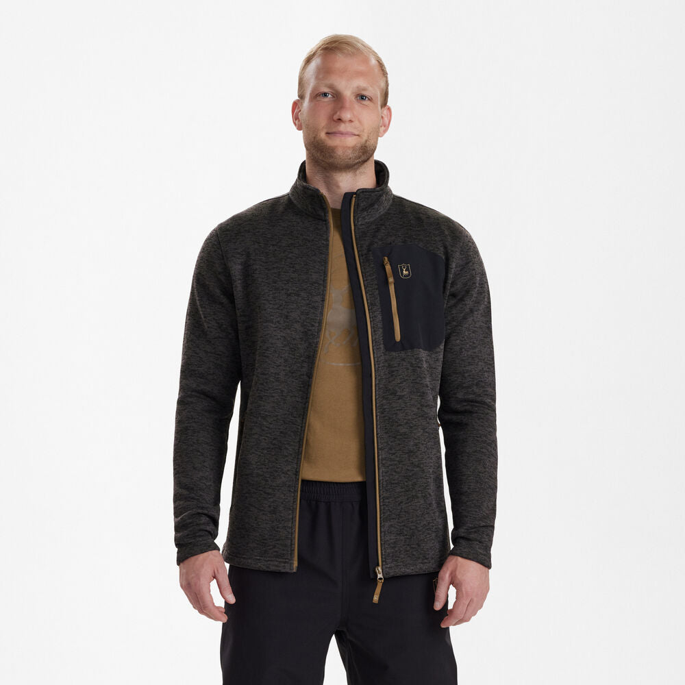 Sarek Strickjacke Dark Grey melange