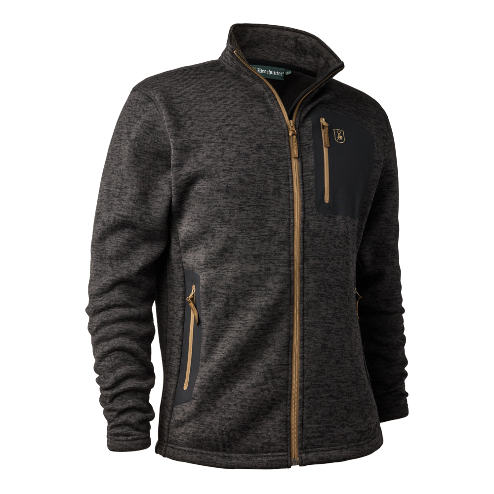 Sarek Strickjacke Dark Grey melange