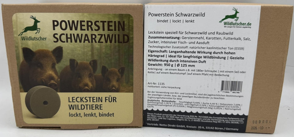 Wildlutscher Powerstein Schwarzwild | bindet, lockt und lenkt Wild