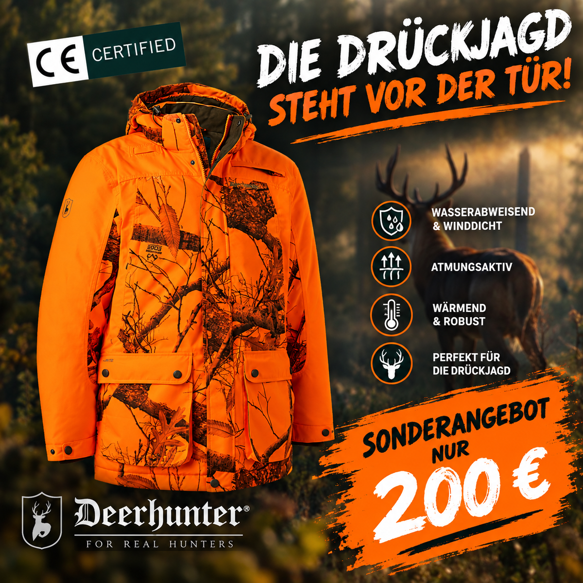 Eagle Winterjacke Orange